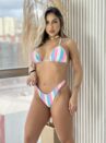 biquini luxxo listrado azul