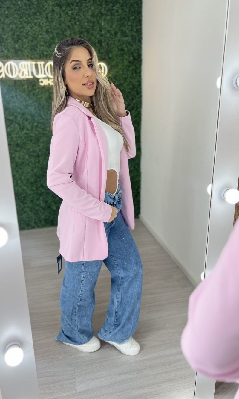 maxi blazer júlia rosa bb maxi blazer júlia rosa bb