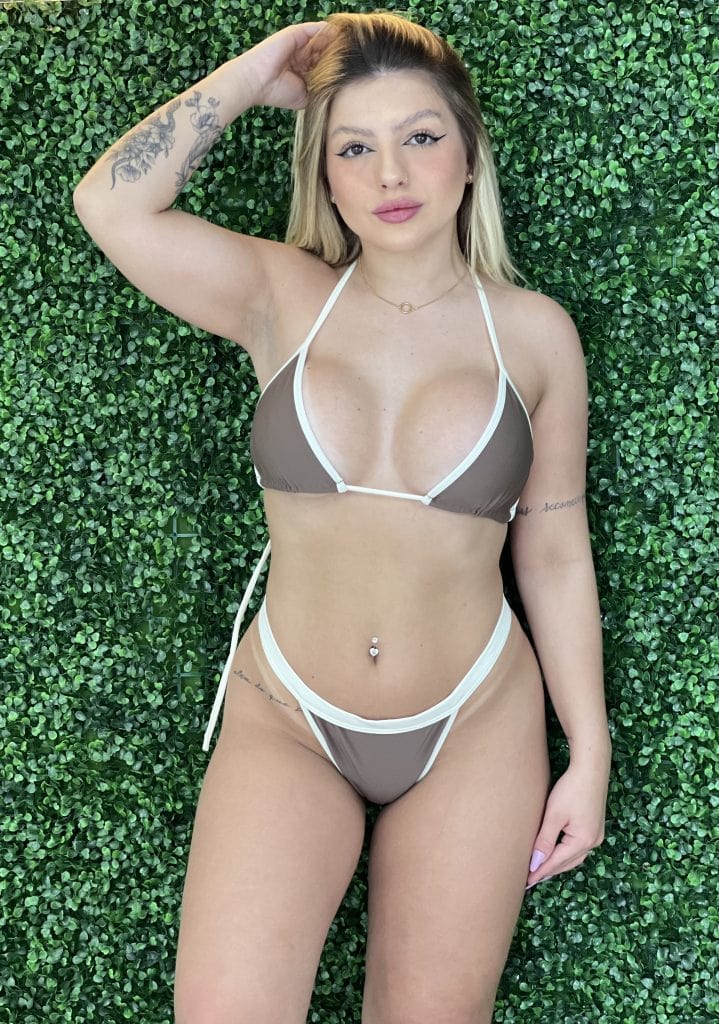 biquini guarujá marrom/bege biquini guarujá marrom/bege