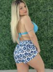 short saída de praia olho grego