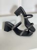 sandália salto strass preto via marte 171 011 01