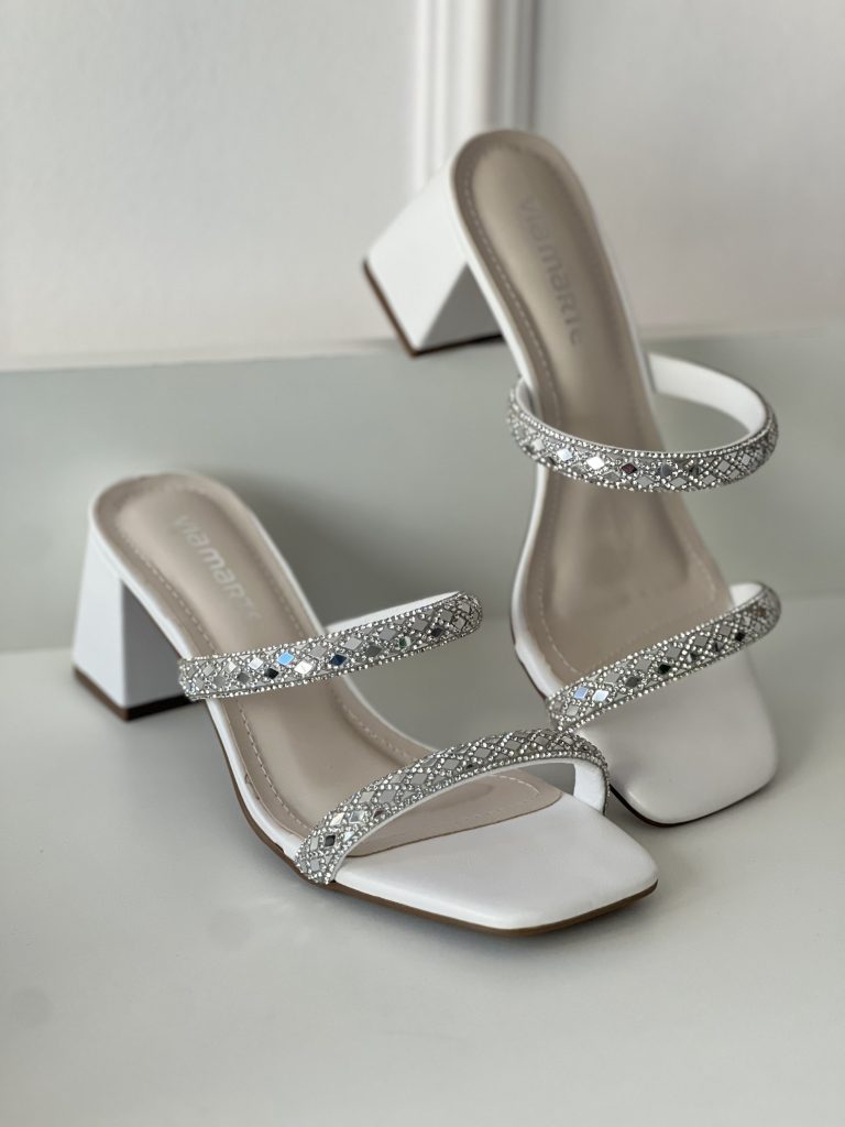 sandália salto strass branco via marte 171 011 01 sandália salto strass branco via marte 171 011 01