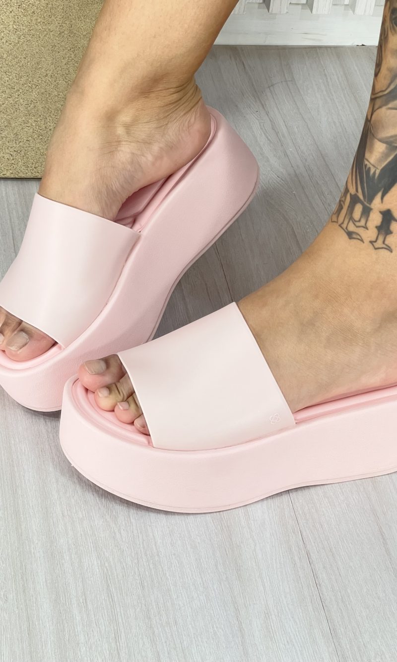 chinelo tamanco rosa petite jolie jp6997