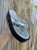 chinelo tamanco prata/preto ramarim 24 45202