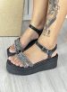 sandália anabela strass preto ramarim 24 45205