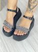 sandália anabela strass preto ramarim 24 45205