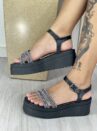 sandália anabela strass preto ramarim 24 45205