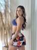 short saída de praia laranja