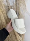 chinelo tamanco branco off moleca 5503.100