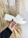 chinelo tamanco branco off moleca 5503.100