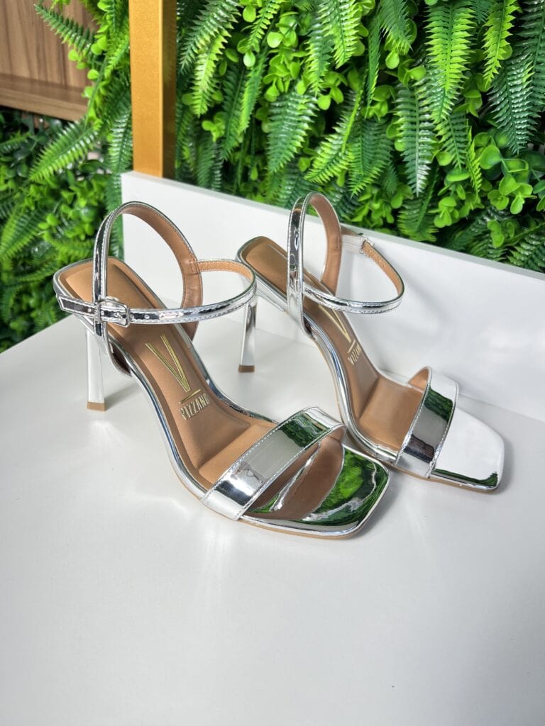 sandália salto prata vizzano 6516.200 sandália salto prata vizzano 6516.200