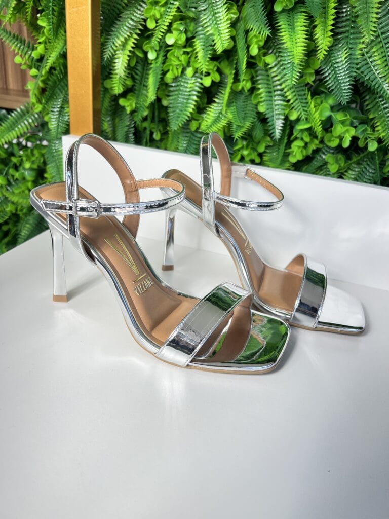 sandália salto prata vizzano 6516.200 sandália salto prata vizzano 6516.200