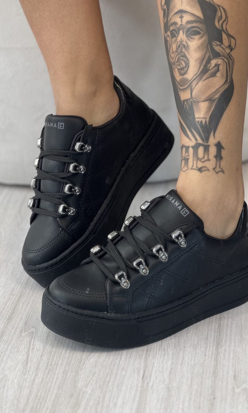 tênis pedraria preto ramarim 24 97111