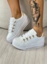 tênis pedraria branco ramarim 24 97111