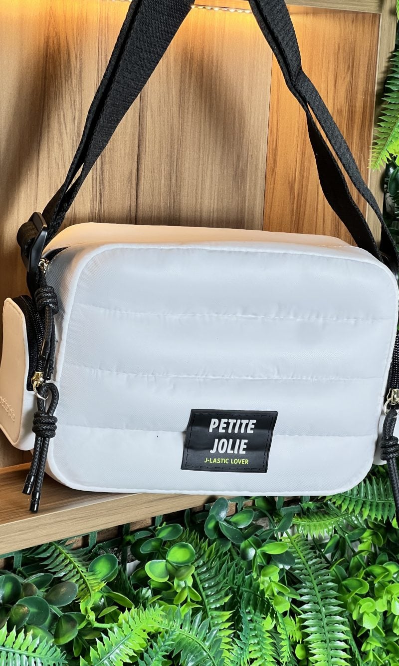 bolsa petite jolie hobby white/preto jp11126