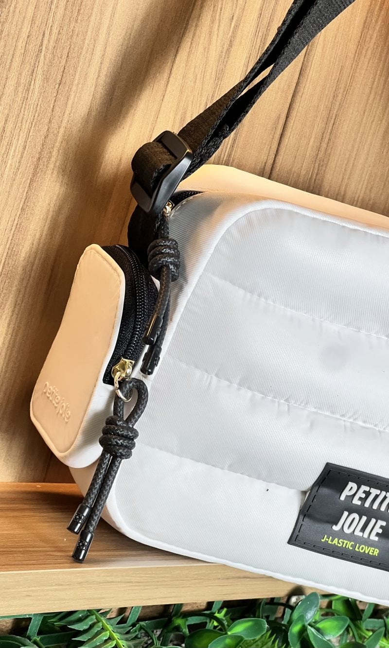 bolsa petite jolie hobby white/preto jp11126 bolsa petite jolie hobby white/preto jp11126