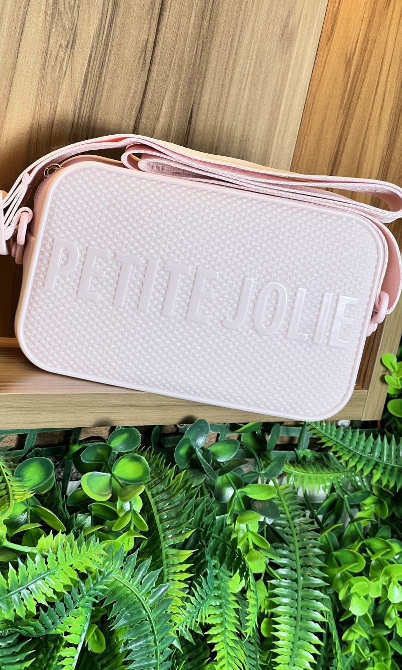 bolsa petite jolie hobby bege/preto pj11126