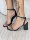 sandália salto strass preto via marte 105 001 02