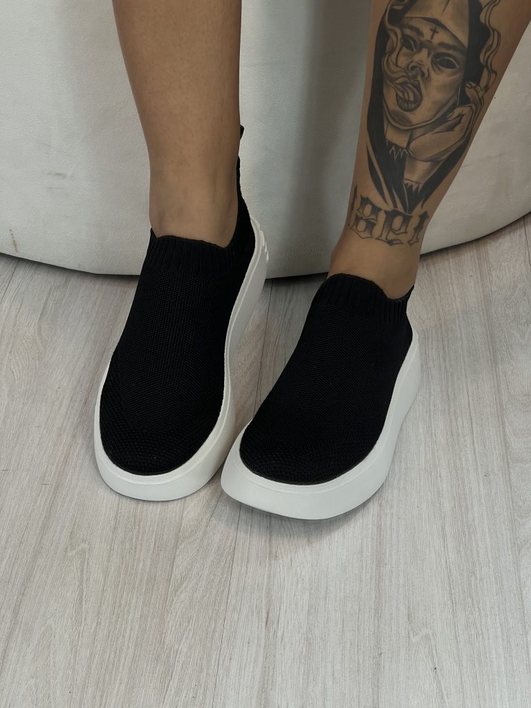 tênis meia preto petite jolie pj6420 tênis meia preto petite jolie pj6420