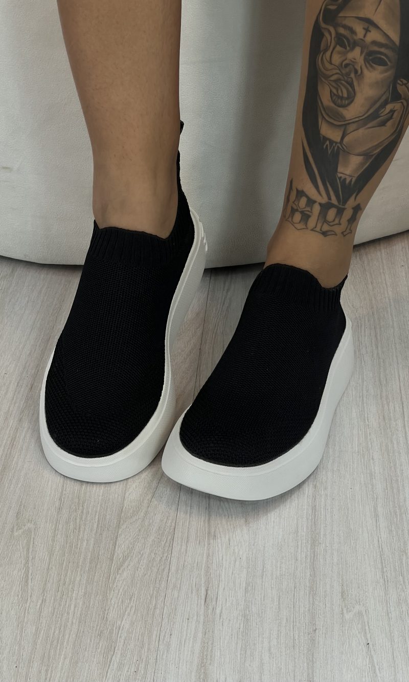 tênis meia preto petite jolie pj6420 tênis meia preto petite jolie pj6420