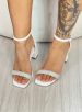 sandália salto strass branco via marte 105 001 02