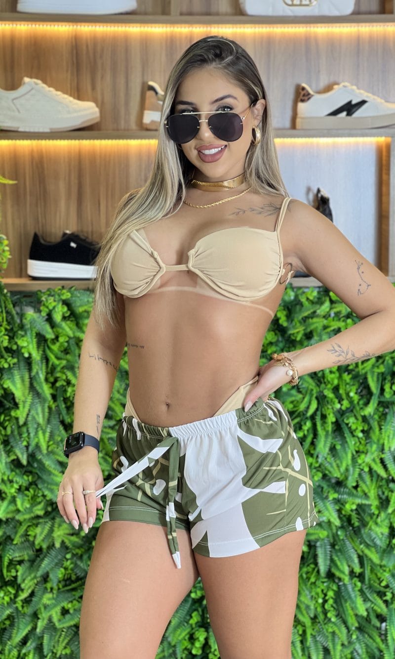 short saída de praia verde