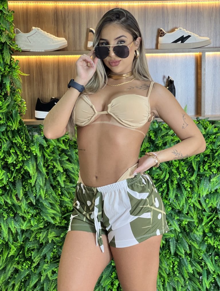 short saída de praia verde short saída de praia verde