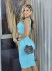conjunto top e saia midi donna chica verde Água