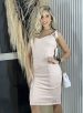 vestido midi alcinha donna chica nude