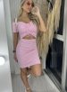 cropped drapeado picô donna chica rosa bb