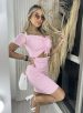 cropped drapeado picô donna chica rosa bb
