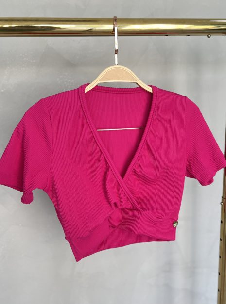 cropped transpassado donna chica rosa pink