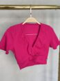 cropped transpassado donna chica rosa pink