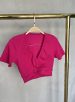 cropped transpassado donna chica rosa pink