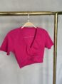 cropped transpassado donna chica rosa pink