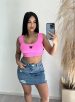 cropped graziele rosa chiclete