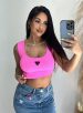 cropped graziele rosa chiclete