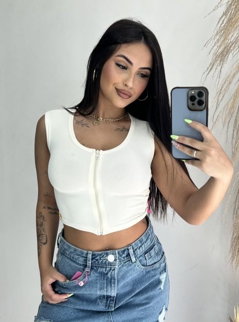 cropped chanda preto