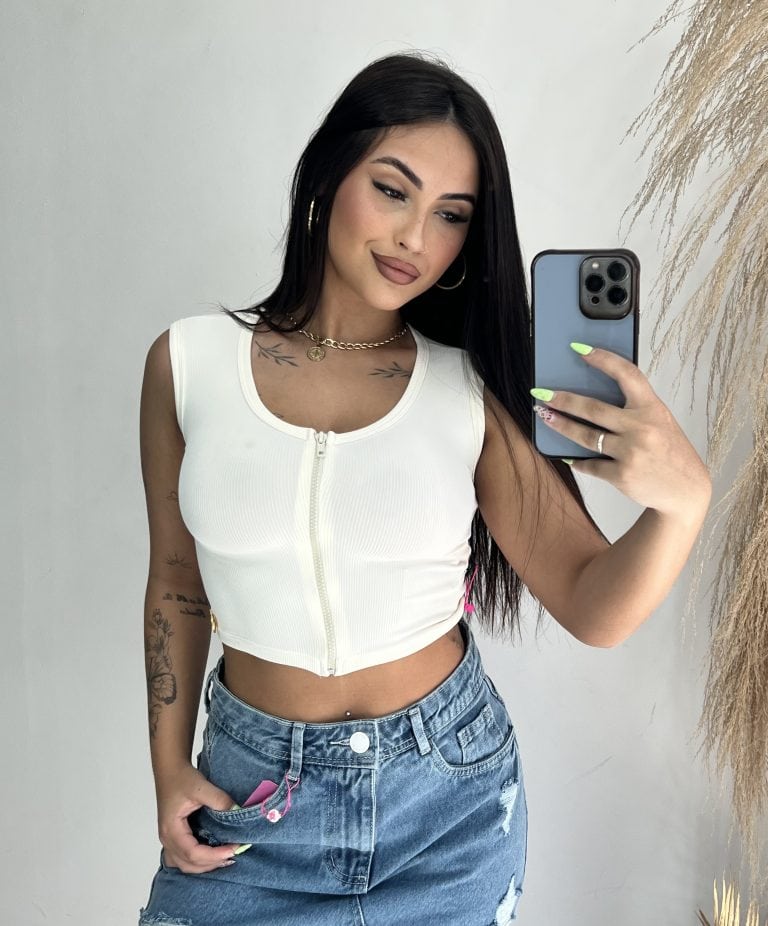 cropped chanda preto