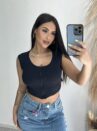 cropped chanda preto