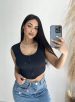 cropped chanda preto
