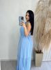 vestido longo iza azul