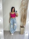 top alcinha pink donna chica