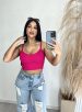top alcinha pink donna chica