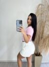 cropped decote drapeado picó donna chica rosa bb