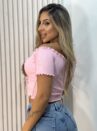 cropped drapeado picô donna chica rosa bb