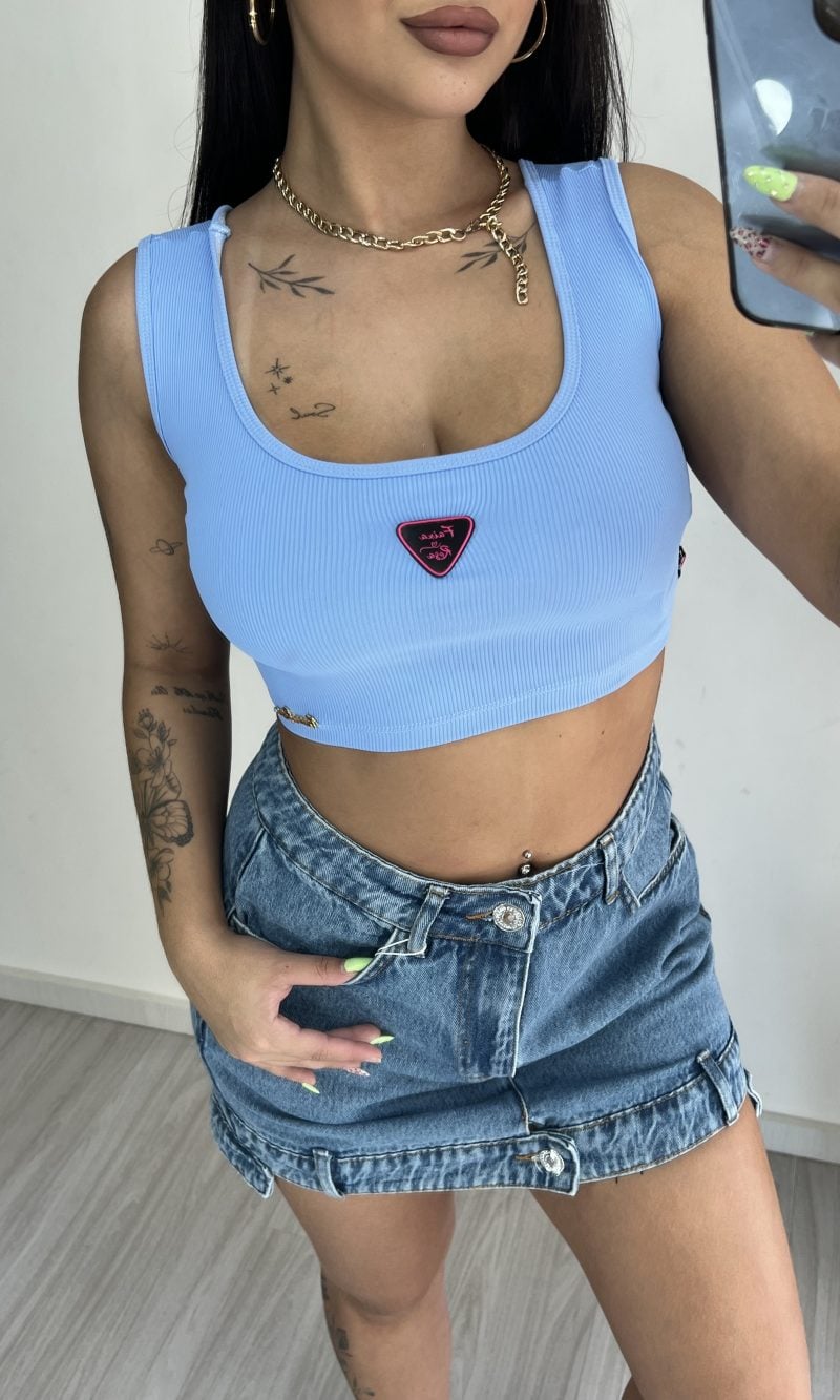 cropped graziele azul cropped graziele azul