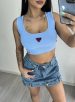 cropped graziele azul