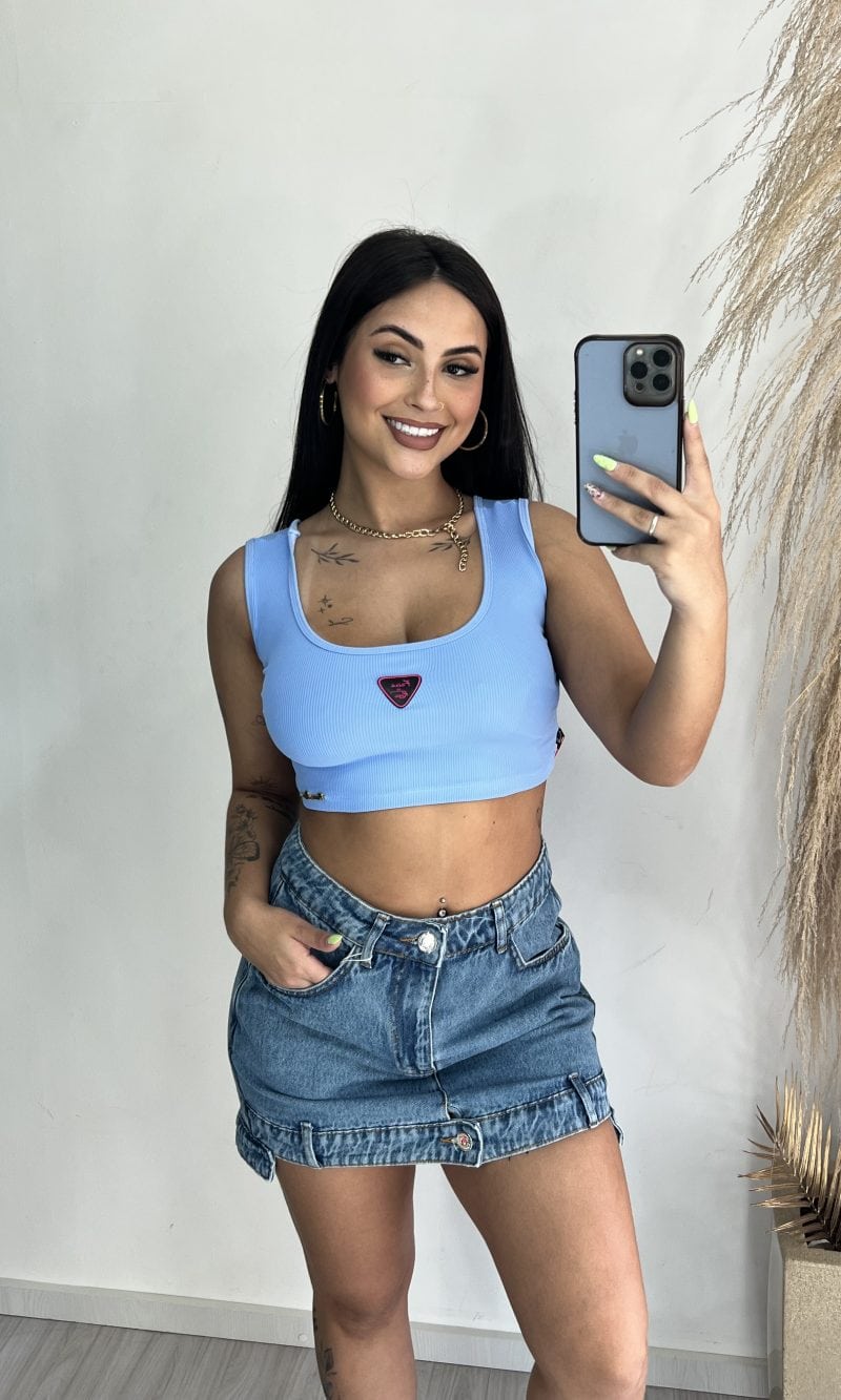 cropped graziele azul