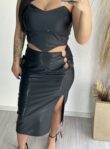 saia midi adriele preto